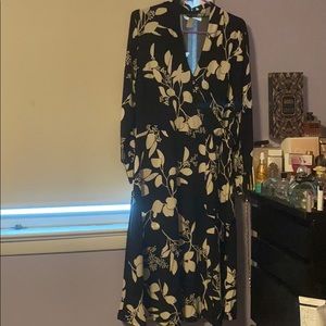 Black and white Midi dress